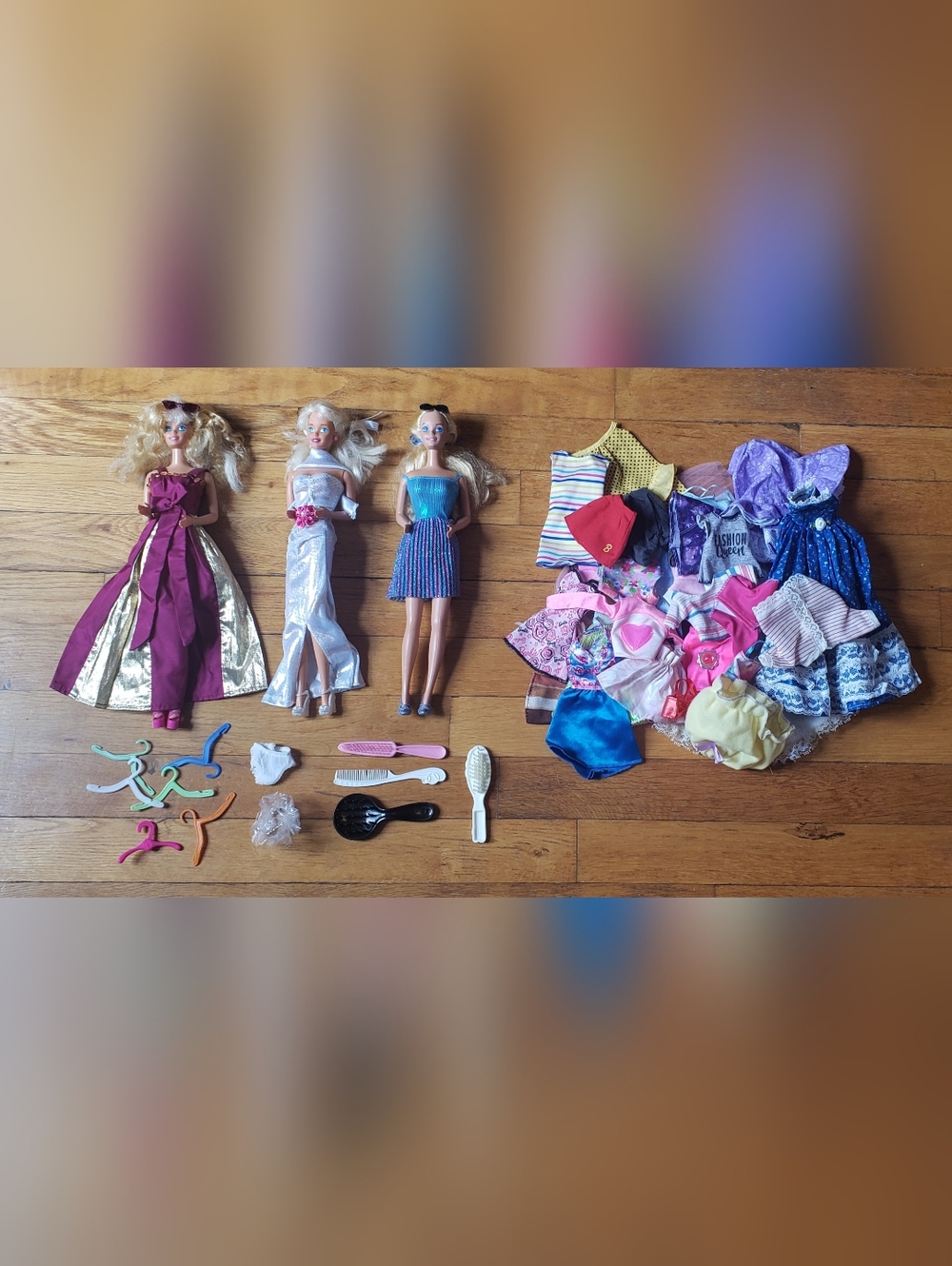 Vtg 80s 90s Superstar Barbie Doll Lot Clothing Accessories Great Condition